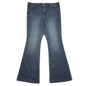 Sofia Vergara Melisa Jeans Womens Plus 18 Flare Blue Stretch Measures 38 x 32.5